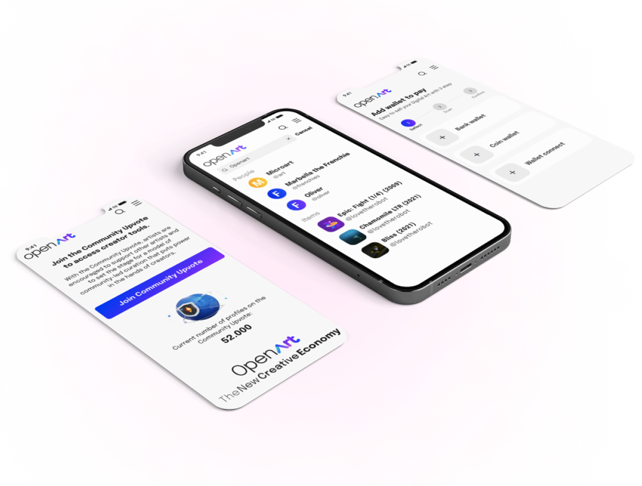 Open Art - Free NFTs UI Kit for Figma